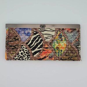 1pc  Ladies Multicolor Animal Print Wallet